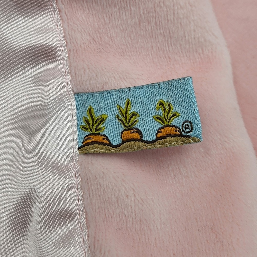 Bunnies By The Bay Blossom Bunny Buddy Blanket Lovey Security Blanket Pink Plush - Picture 4 of 11
